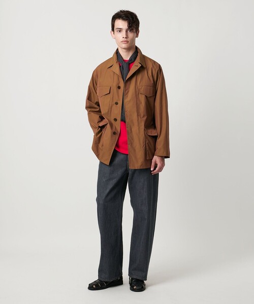 セール】吊り編み天竺 バスクシャツ 「SLOW & 」（Tシャツ/カットソー