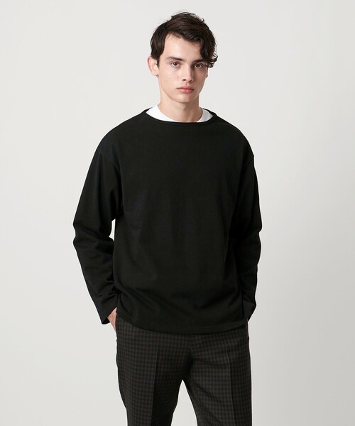 UNITED ARROWS（ユナイテッドアローズ）の「吊り編み天竺 バスクシャツ 「SLOW &　」（Tシャツ/カットソー・メンズ・レッド/ブラック・L/M/S/XL）」の6枚目の写真