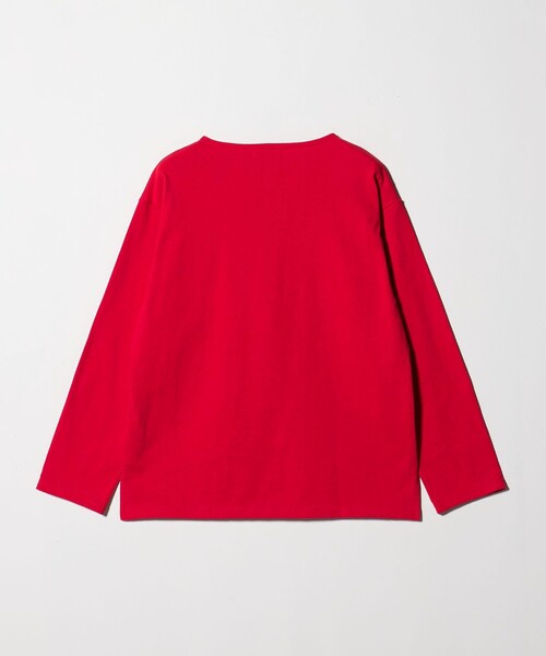 吊り編み天竺 バスクシャツ 「SLOW & 」（Tシャツ/カットソー