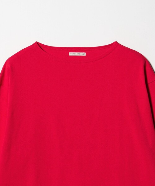 タグ付き　UNITED ARROWS 吊り編み天竺 バスクシャツ　SLOW & 吊り編み天竺 バスクシャツ 「SLOW & 」（Tシャツ/カットソー