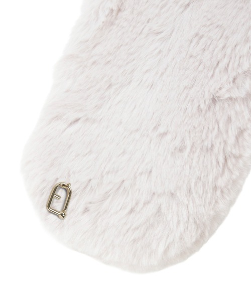 フェイクファーマフラー ティペット ”アーチロゴ”（マフラー）｜FURLA