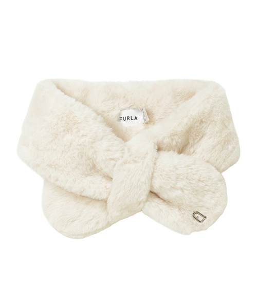 FURLA(フルラ)の「フェイクファーマフラー ティペット ”アーチロゴ”(マフラー・レディース・ベージュ/ダークグレー/ダークブラウン/ライトグレー/チェリーピンク/オフホワイト/ブラック・FREE)」の16枚目の写真