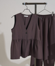 FREAK'S STORE | ペプラムベスト<セットアップ対応>限定展開(ベスト)