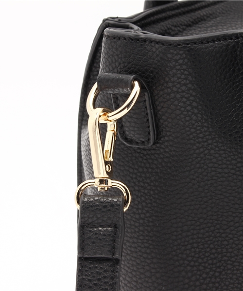 titivate（ティティベイト）の「ｼｮﾙﾀﾞｰ紐付きﾄｰﾄﾊﾞｯｸﾞ（トートバッグ・レディース・ブラック/グレー・FREE）」の13枚目の写真