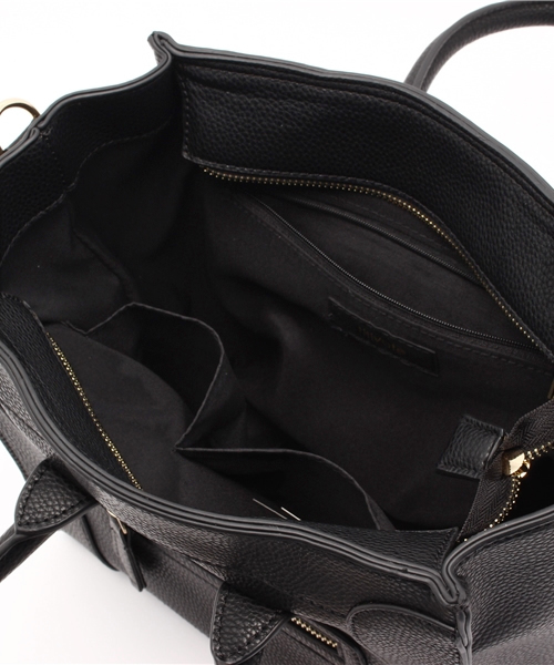 titivate（ティティベイト）の「ｼｮﾙﾀﾞｰ紐付きﾄｰﾄﾊﾞｯｸﾞ（トートバッグ・レディース・ブラック/グレー・FREE）」の14枚目の写真