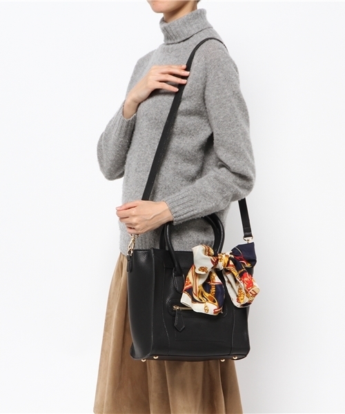 titivate（ティティベイト）の「ｼｮﾙﾀﾞｰ紐付きﾄｰﾄﾊﾞｯｸﾞ（トートバッグ・レディース・ブラック/グレー・FREE）」の9枚目の写真