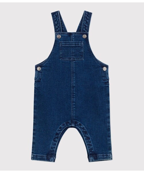 PETIT BATEAU(プチバトー)の「サロペット(サロペット/オーバーオール・キッズ・ブルー・18MONTH/12MONTH/24MONTH/36MONTH)」の1枚目の写真