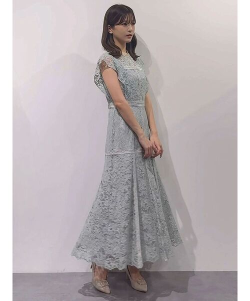 MERCURYDUO（マーキュリーデュオ）の「レースハイネックドレスワンピース（ドレス・レディース・ブラック/ミント・SMALL/MEDIUM）」の22枚目の写真