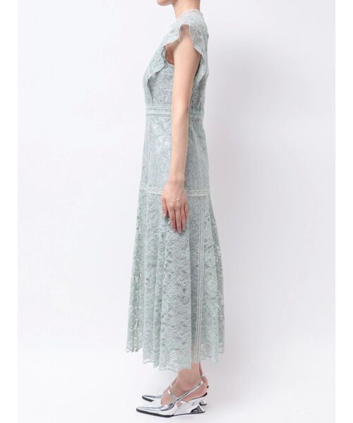 MERCURYDUO（マーキュリーデュオ）の「レースハイネックドレスワンピース（ドレス・レディース・ブラック/ミント・SMALL/MEDIUM）」の3枚目の写真