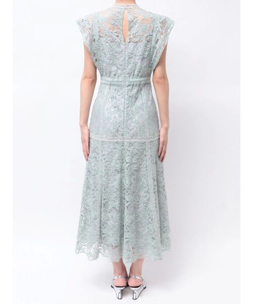 MERCURYDUO（マーキュリーデュオ）の「レースハイネックドレスワンピース（ドレス・レディース・ブラック/ミント・SMALL/MEDIUM）」の4枚目の写真