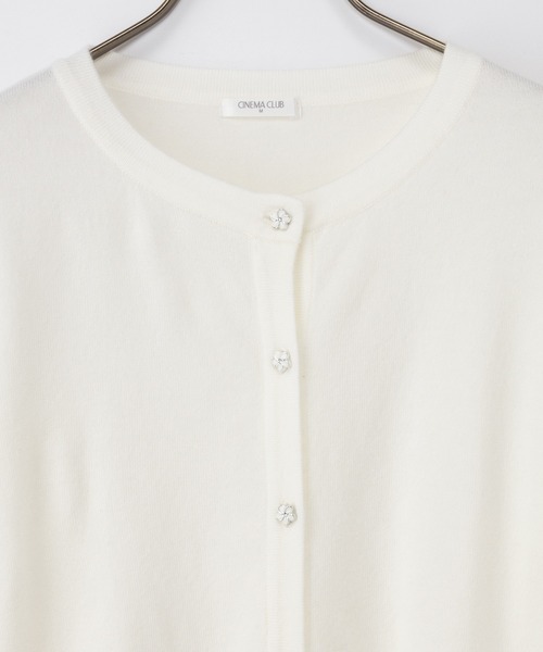 Honeys（ハニーズ）の「【しなやかニット・ヒアルロン酸加工】ヒアルロン酸クルーカーデ（カーディガン/ボレロ・レディース・ネイビー/ブラック/アイボリー/ブラウン/ピンク/ミント/ベージュ・LL/L/S/M）」の14枚目の写真