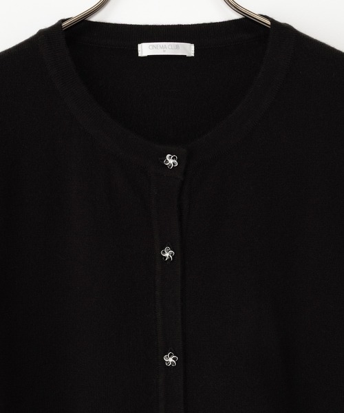 Honeys（ハニーズ）の「【しなやかニット・ヒアルロン酸加工】ヒアルロン酸クルーカーデ（カーディガン/ボレロ・レディース・ネイビー/ブラック/アイボリー/ブラウン/ピンク/ミント/ベージュ・LL/L/S/M）」の13枚目の写真