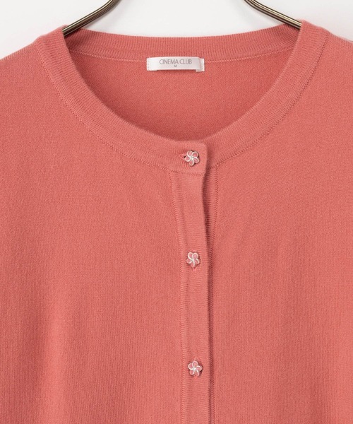 Honeys（ハニーズ）の「【しなやかニット・ヒアルロン酸加工】ヒアルロン酸クルーカーデ（カーディガン/ボレロ・レディース・ネイビー/ブラック/アイボリー/ブラウン/ピンク/ミント/ベージュ・LL/L/S/M）」の19枚目の写真