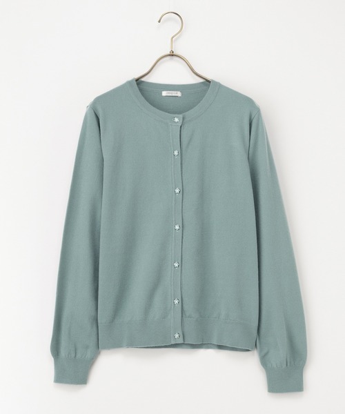 Honeys（ハニーズ）の「【しなやかニット・ヒアルロン酸加工】ヒアルロン酸クルーカーデ（カーディガン/ボレロ・レディース・ネイビー/ブラック/アイボリー/ブラウン/ピンク/ミント/ベージュ・LL/L/S/M）」の22枚目の写真