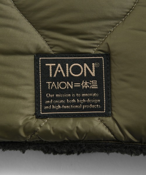 TAION(タイオン)の「【TAION(タイオン)】〈グッズ〉ミリタリー リバーシブル ダウンネックウォーマー-ソフトシェル(ネックウォーマー/スヌード・メンズ・ダークネイビー/ブラック/ダークオリーブ・ONESIZE)」の16枚目の写真