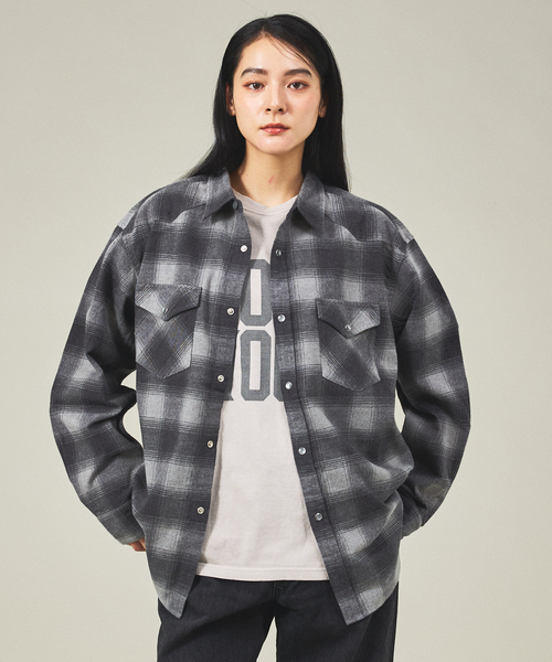 Pendleton ヴァージンウールネルシャツ Mサイズ ブラック/グレー Pendleton ヴァージンウールネルシャツ Mサイズ ブラック/グレー ペン