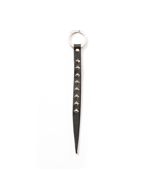 CALEE（キャリー）の「STUDS LEATHER LONG KEY RING