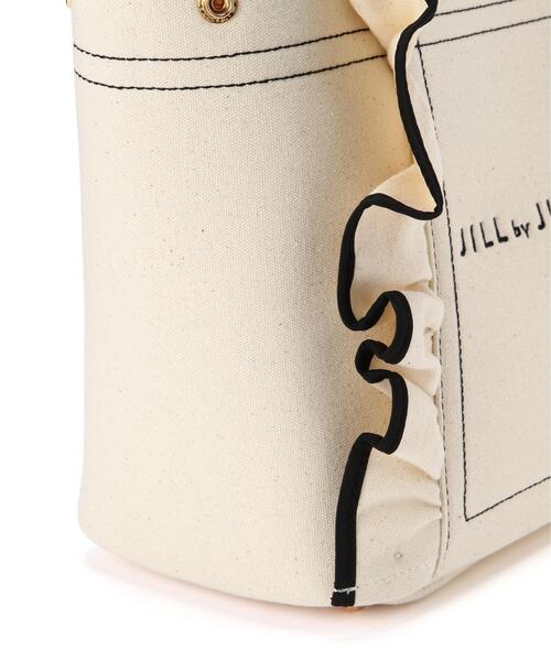 JILL by JILL STUART（ジルバイジルスチュアート）の「フリルトート大（トートバッグ・レディース・ブラック/ホワイト・FREE）」の16枚目の写真