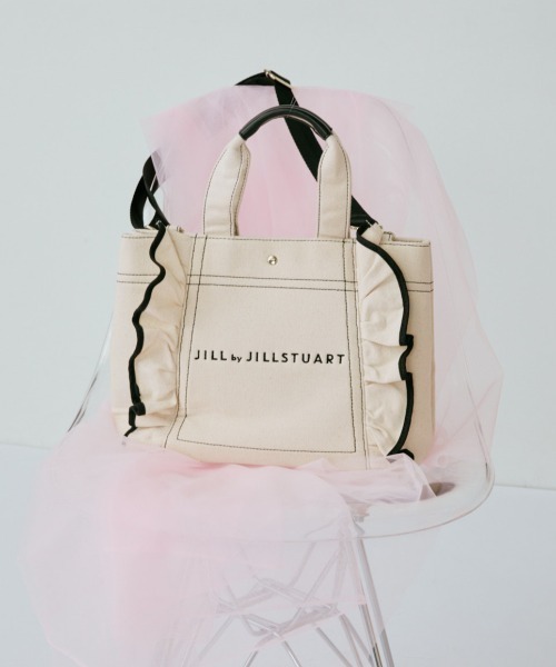 JILL by JILL STUART（ジルバイジルスチュアート）の「フリルトート大（トートバッグ・レディース・ブラック/ホワイト・FREE）」の20枚目の写真