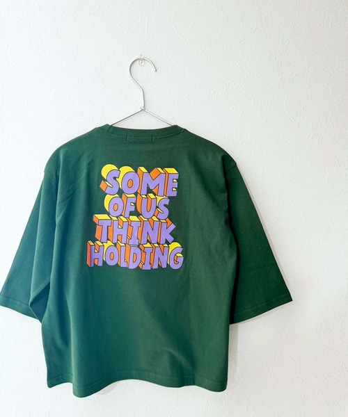 SHISKY（シスキー）の「SHISKY / シスキー グラフィティープリント オーバーサイズTシャツ キッズ 7分袖（Tシャツ/カットソー・キッズ・オフホワイト/ダークグリーン/杢グレー/ブラック系その他/ホワイト系その他2/ブラック系その他3/ブラック/ホワイト系その他/ホワイト系その他3/ブラック系その他4/チャコール/ネイビー・130/140/150/160）」の15枚目の写真