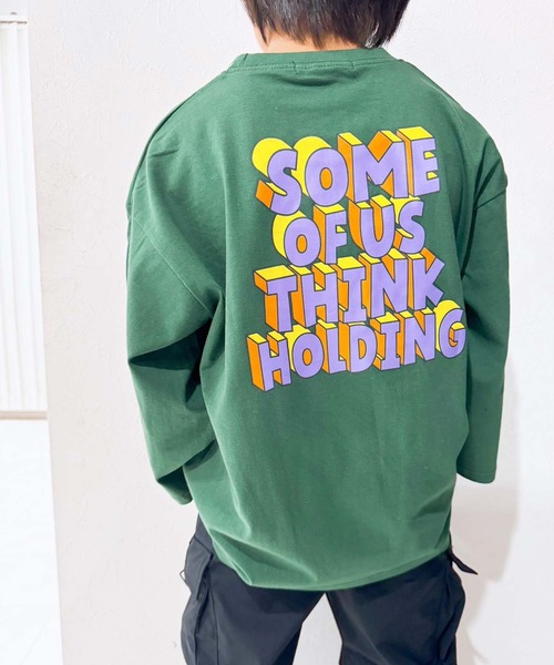 SHISKY（シスキー）の「SHISKY / シスキー グラフィティープリント オーバーサイズTシャツ キッズ 7分袖（Tシャツ/カットソー・キッズ・オフホワイト/ダークグリーン/杢グレー/ブラック系その他/ホワイト系その他2/ブラック系その他3/ブラック/ホワイト系その他/ホワイト系その他3/ブラック系その他4/チャコール/ネイビー・130/140/150/160）」の17枚目の写真