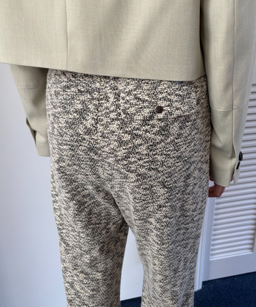 FUULLY STUDIO（フーリィーステューディオ）の「ジャガードフレアパンツ（その他パンツ・レディース・アイボリー/ブラック・FREE）」の8枚目の写真