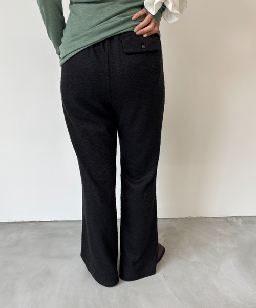 FUULLY STUDIO（フーリィーステューディオ）の「ジャガードフレアパンツ（その他パンツ・レディース・アイボリー/ブラック・FREE）」の17枚目の写真