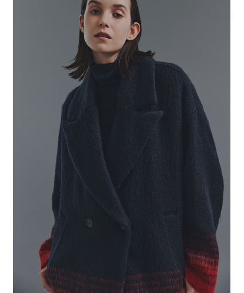ADORE（アドーア）の「◆グラデーションシャギーコート（チェスターコート・レディース・ブラック・38）」の13枚目の写真