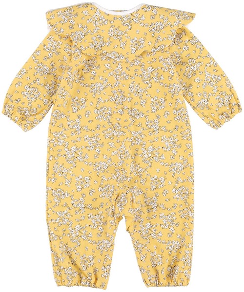 WACOAL KIDS BABY(ワコールキッズベイビー)の「ワコールベビー プレオール 長袖 スタイ付き(ベビーパジャマ/スリーパー・キッズ・イエロー/ブルー・50-70/70-80)」の5枚目の写真