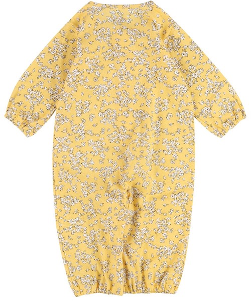 WACOAL KIDS BABY(ワコールキッズベイビー)の「ワコールベビー プレオール 長袖 スタイ付き(ベビーパジャマ/スリーパー・キッズ・イエロー/ブルー・50-70/70-80)」の6枚目の写真