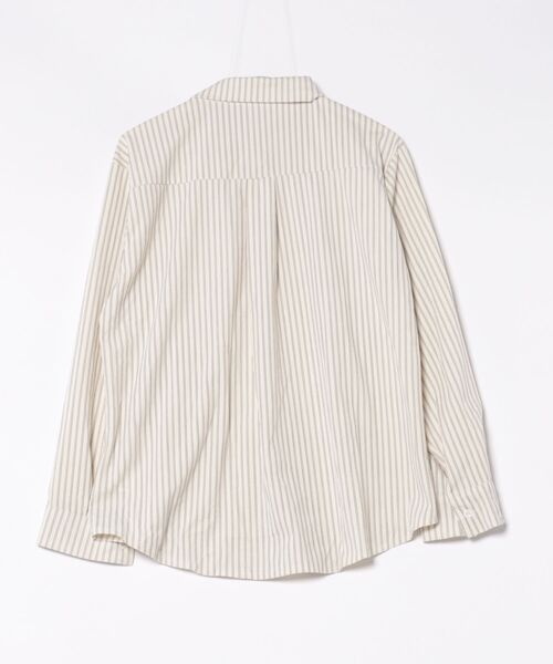 Ritzy(リッツィー)の「オーバーサイズ ストライプシャツ(シャツ/ブラウス・レディース・アイボリー/モカ/ベージュ・L/M)」の14枚目の写真