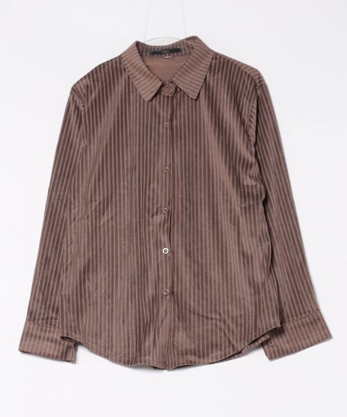 Ritzy(リッツィー)の「オーバーサイズ ストライプシャツ(シャツ/ブラウス・レディース・アイボリー/モカ/ベージュ・L/M)」の17枚目の写真
