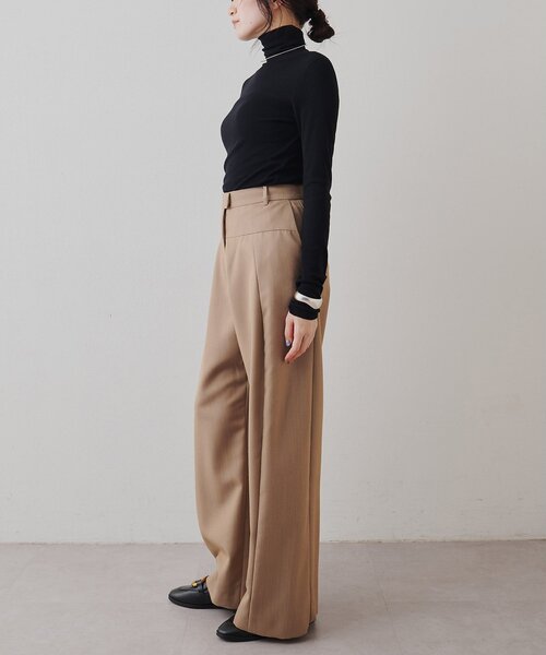 Whim Gazette（ウィムガゼット）の「ウール混カットタートルプルオーバー（Tシャツ/カットソー・レディース・ブラウン/グレー/ブラック・FREE）」の22枚目の写真