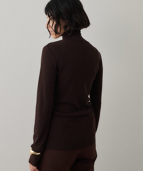 Whim Gazette（ウィムガゼット）の「ウール混カットタートルプルオーバー（Tシャツ/カットソー・レディース・ブラウン/グレー/ブラック・FREE）」の7枚目の写真