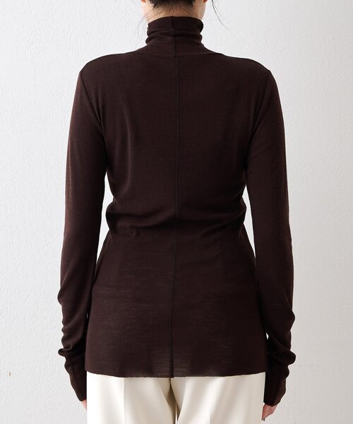 Whim Gazette（ウィムガゼット）の「ウール混カットタートルプルオーバー（Tシャツ/カットソー・レディース・ブラウン/グレー/ブラック・FREE）」の19枚目の写真