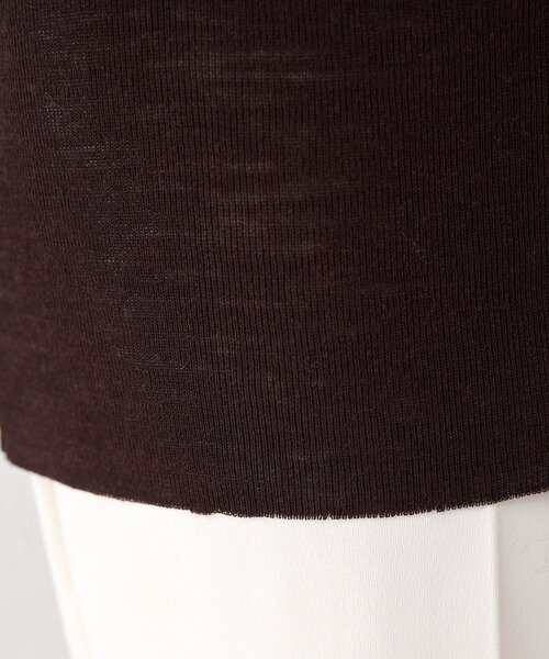 Whim Gazette（ウィムガゼット）の「ウール混カットタートルプルオーバー（Tシャツ/カットソー・レディース・ブラウン/グレー/ブラック・FREE）」の10枚目の写真