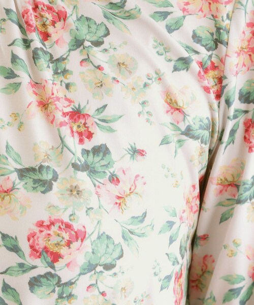 LAURA ASHLEY(ローラアシュレイ)の「【洗える/ジャージ素材/同柄アイテムあり】ロミリー柄 ワンピース(ワンピース・レディース・ベージュ系/ネイビー系・38/40)」の6枚目の写真