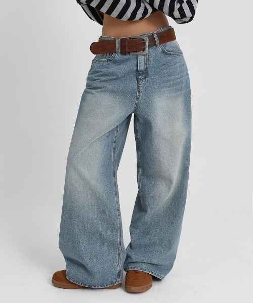 oksoon original wide denim オリジナルワイドデニム オクスン パンツ