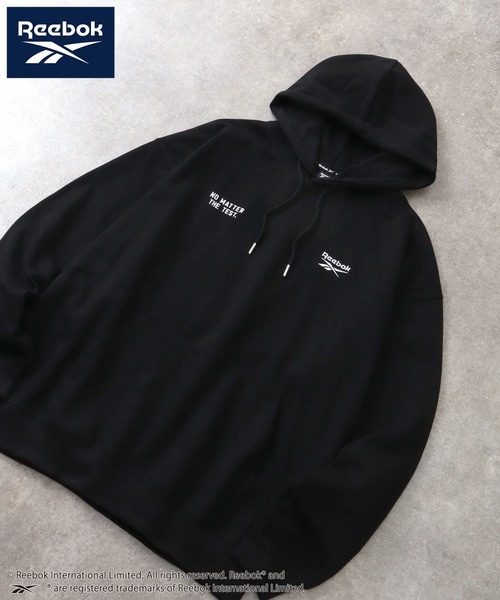 Reebok（リーボック）の「【Reebok/リーボック】裏毛 グラフィック スウェット プルオーバーパーカー（パーカー・メンズ・ブラウン/グリーン系/ブラック/アッシュグレー・M/L/LL）」の9枚目の写真