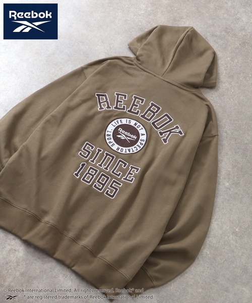 Reebok（リーボック）の「【Reebok/リーボック】裏毛 グラフィック スウェット プルオーバーパーカー（パーカー・メンズ・ブラウン/グリーン系/ブラック/アッシュグレー・M/L/LL）」の21枚目の写真
