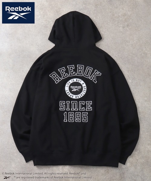 Reebok（リーボック）の「【Reebok/リーボック】裏毛 グラフィック スウェット プルオーバーパーカー（パーカー・メンズ・ブラウン/グリーン系/ブラック/アッシュグレー・M/L/LL）」の11枚目の写真