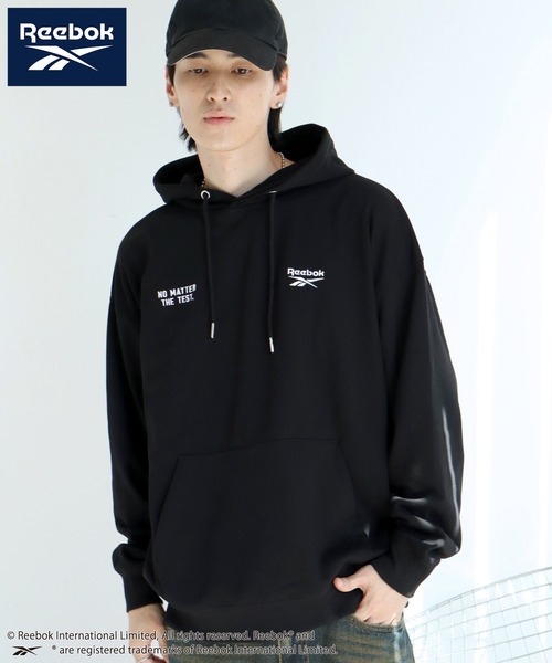 Reebok（リーボック）の「【Reebok/リーボック】裏毛 グラフィック スウェット プルオーバーパーカー（パーカー・メンズ・ブラウン/グリーン系/ブラック/アッシュグレー・M/L/LL）」の22枚目の写真