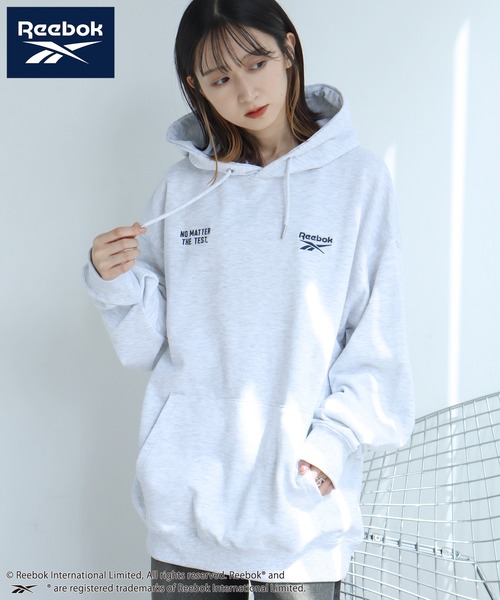 Reebok（リーボック）の「【Reebok/リーボック】裏毛 グラフィック スウェット プルオーバーパーカー（パーカー・メンズ・ブラウン/グリーン系/ブラック/アッシュグレー・M/L/LL）」の13枚目の写真