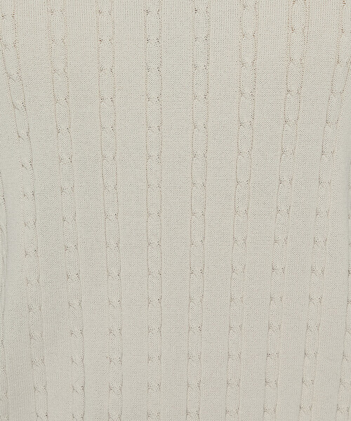 COMME CA（コムサ）の「コットンダルストレッチ ケーブルプルオーバー（ニット/セーター・レディース・キナリ/グレー/ブルー・11号/9号）」の13枚目の写真