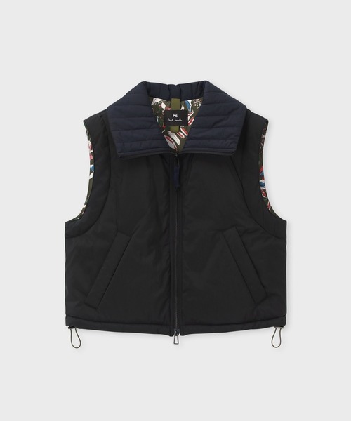 ウィメンズ タフタ スタンドカラー ベスト / 255322 JK351（ダウン