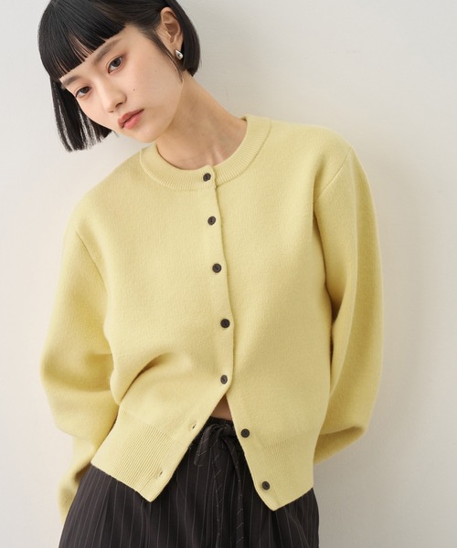 NOGLE（ノグル）の「【NOGLE/ノグル】コンパクトカーディガン（カーディガン/ボレロ・レディース・ブラック/アイボリー/チャコール/ネイビー/ピンク/レッド/ブルー/ライトグレー/ブラウン/イエロー系/キャメル/グリーン系・FREE）」の10枚目の写真