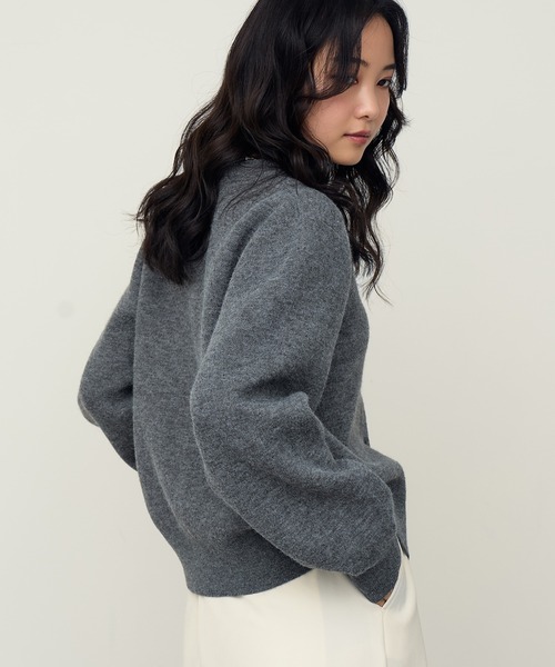 NOGLE（ノグル）の「【NOGLE/ノグル】コンパクトカーディガン（カーディガン/ボレロ・レディース・ブラック/アイボリー/チャコール/ネイビー/ピンク/レッド/ブルー・FREE）」の10枚目の写真