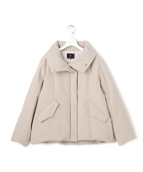 未使用　23区　ダウン　コート　ミリタリー　キレイめ　ベージュ　大きい ミリタリー Aライン ダウンコート（ダウンジャケット/コート）｜23区 S