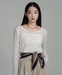 I_am（アイアム）の「houndstooth like square scarf / ハウンドトゥースライクスクエアスカーフ（バンダナ/スカーフ）」