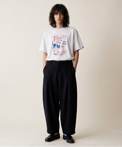rehacer(レアセル)の「rehacer : Chill Friends Vintage-Like T-shirt / チルフレンズ ヴィンテージライク T-shirt(Tシャツ/カットソー・メンズ・アッシュグレー/ブラック/アイボリー・X-LARGE/LARGE/MEDIUM)」の20枚目の写真